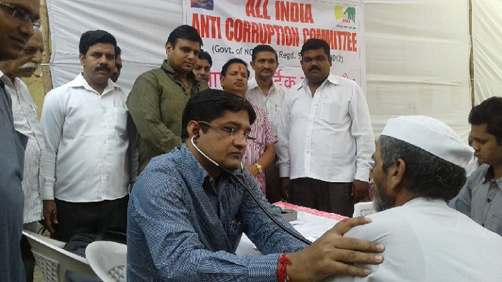 एआईएसीसी ने मुजफ्फरनगर में लगवाया पहला चिकित्सा जांच शिविर