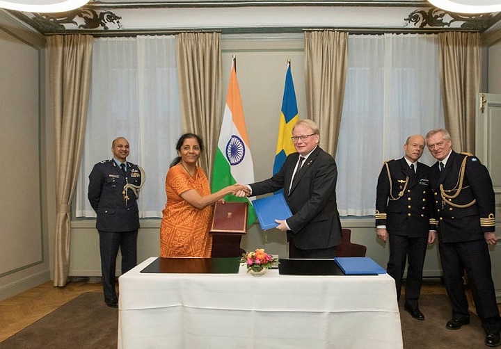 भारत-स्वीडन में सुरक्षा समझौते पर हस्ताक्षर