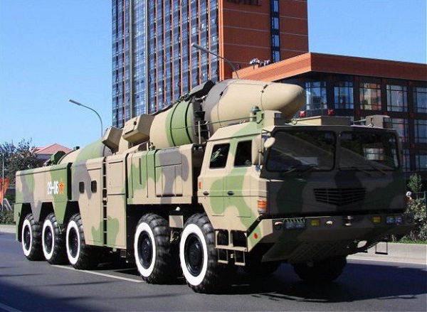 चीन ने किया डीएफ-16 मिसाइल से अभ्यास
