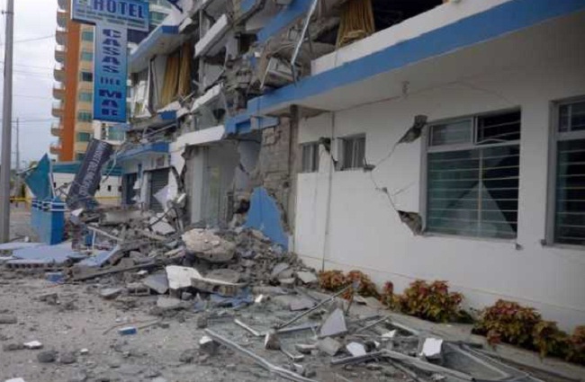 इक्वाडोर में भूकंप, 3 लोगों की मौत