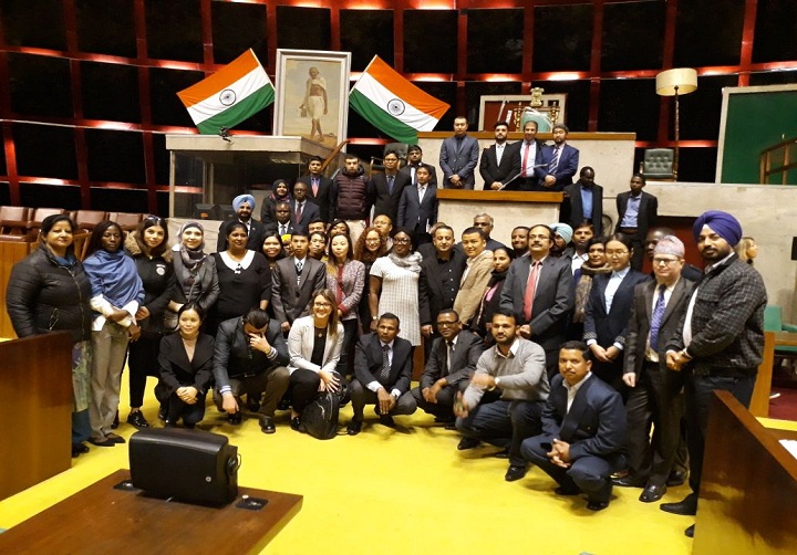एशियन -अफ्रीकी देशों के प्रतिनिधिमंडल द्वारा पंजाब विधान सभा का दौरा