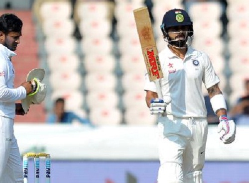 भारत बनाम बांग्लादेश टेस्ट, भारत के तीन विकेट पर 356 रन
