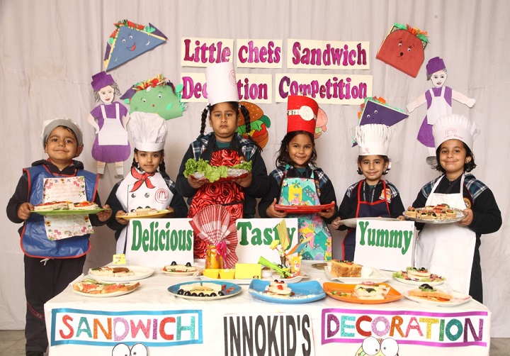 इनोसैंट हार्टस के लिटल शैफ्स ने ‘सैंडविच डैकोरेशन’ में दिखाई अपनी प्रतिभा