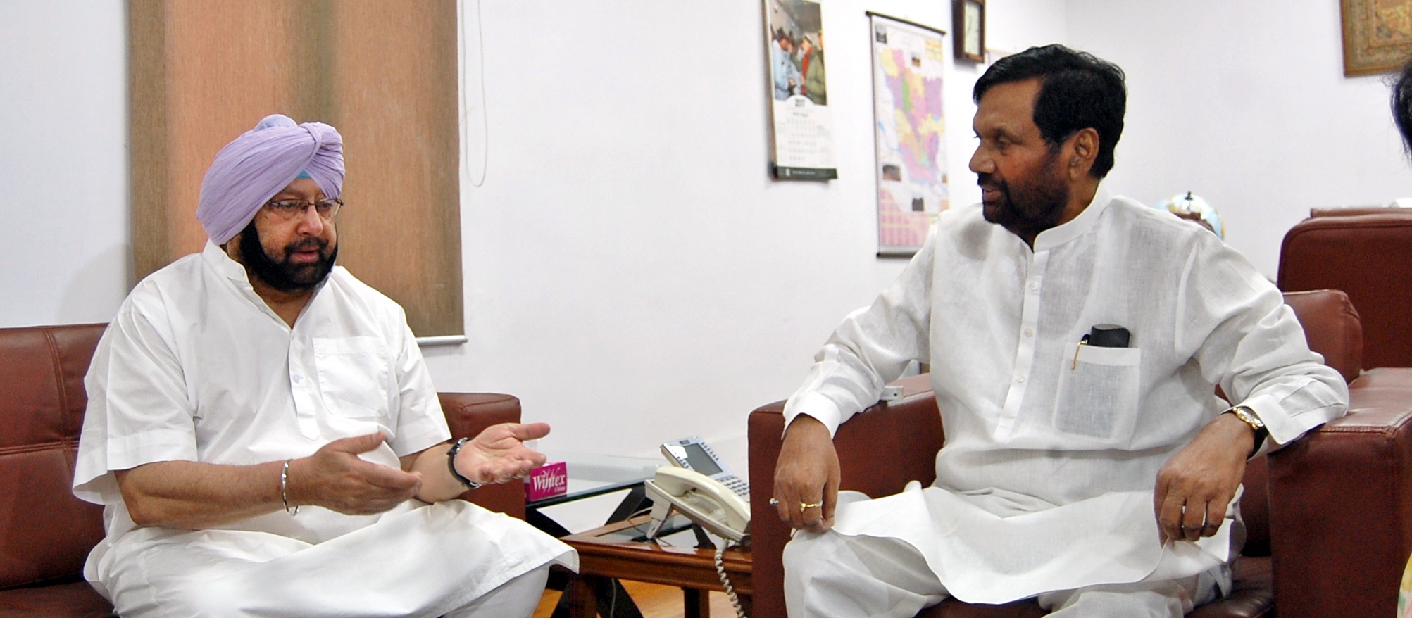 पंजाब के मुख्य मंत्री द्वारा केंद्रीय मंत्री पासवान के साथ बैठक