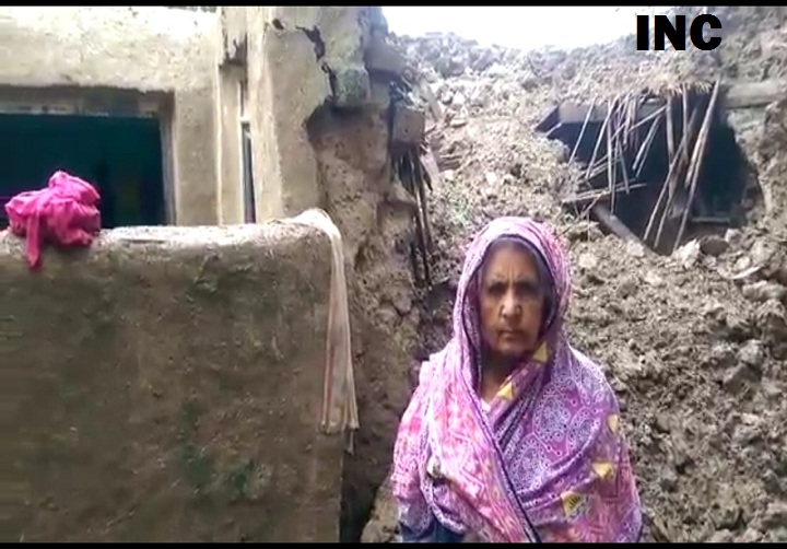 मुजफ्फरनगरः कुदरत का कहर बनकर टूटा एक गरीब महिला पर