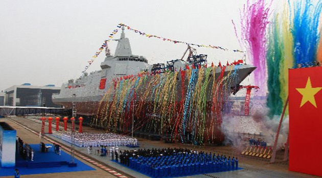 चीन ने लाँच किया अपना -टाइप 055-शक्तिशाली नौसैनिक युद्धपोत