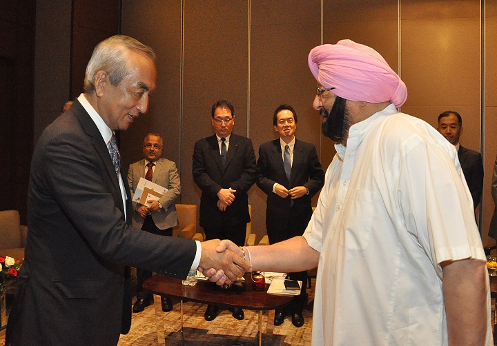  कैप्टन अमरेंदर सिंह की जापान के राजदूत के साथ आए प्रतिनिधिमंडल से वार्ता