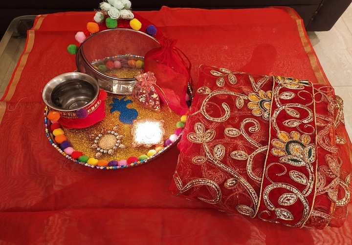 Online Celebrations of KarwaChauth at Innocent Hearts Group of Institutions