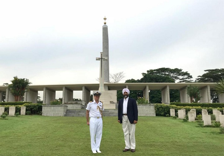मनप्रीत सिंह बादल ने सिंगापुर में क्रांजी युद्ध स्मारक में पंजाबी सिपाहियों को दी श्रद्धांजलि