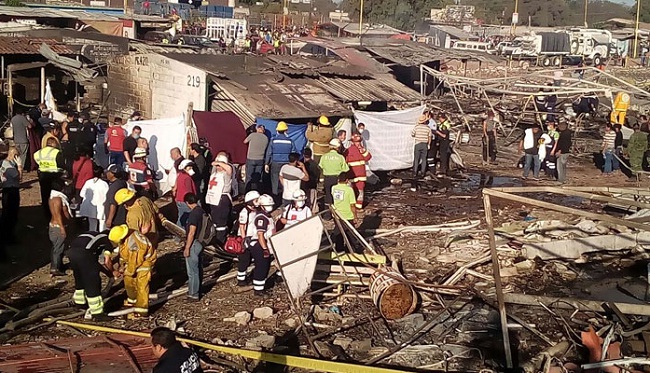 मेक्सिको के पटाखा बाजार में विस्फोट, 29 लोगों की मौत, 70 घायल