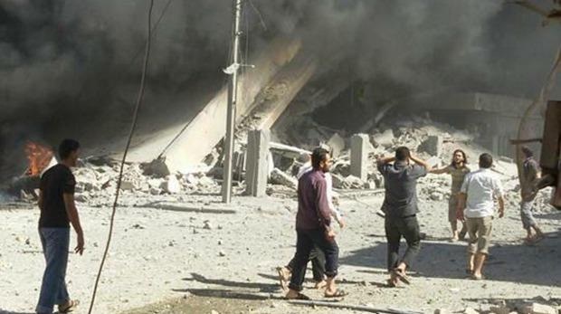 उत्तरी सीरिया में हवाई हमले जारी, 54 लोगों की मौत