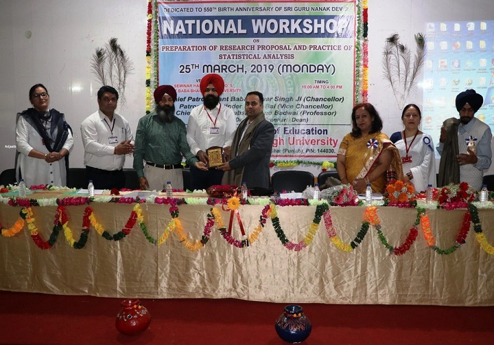 National workshop on Research Proposal and Statistical Analysis 