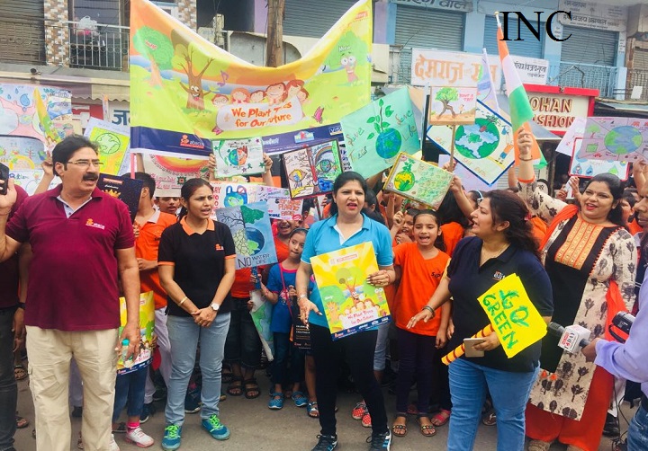 मुजफ्फरनगरः सिप अबेकस एकेडमी ने 15 वी वर्षगांठ पर रैली निकालकर  दिया पर्यावरण संरक्षण का संदेश