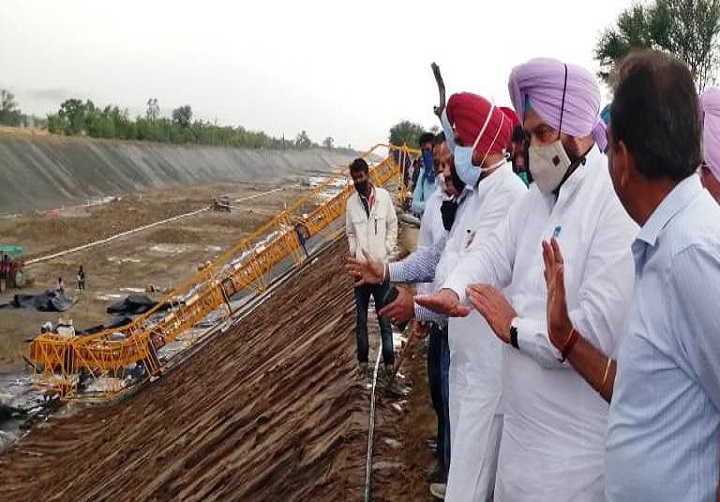 सरकारिया ने राजस्थान फीडर प्रोजैक्ट रीलाईनिंग के काम का लिया जायजा 